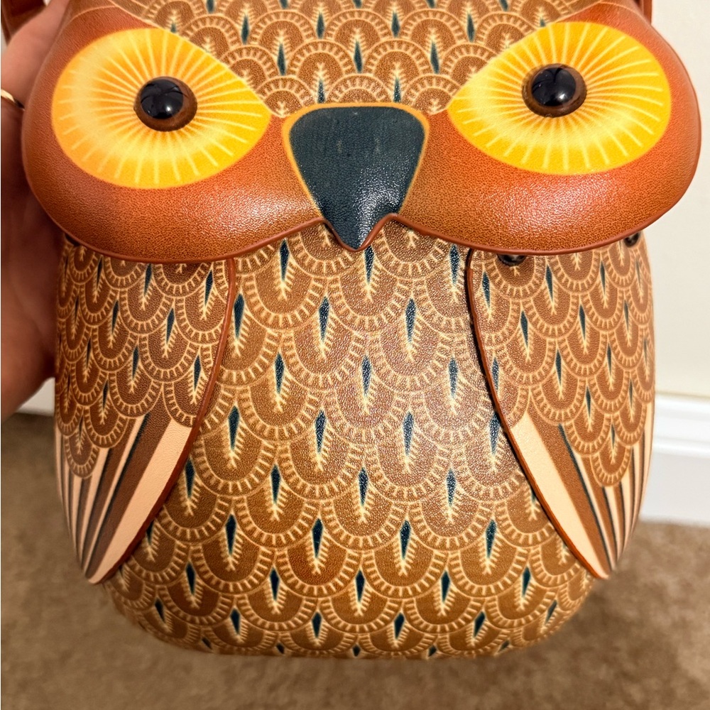 Brown Owl Hand Bag